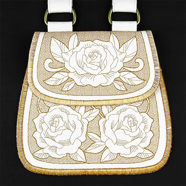 In a Stitch Rose Purse (In-the-Hoop)
