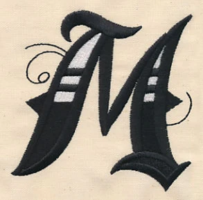 Inked Letter M