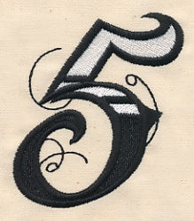 Inked Number 5