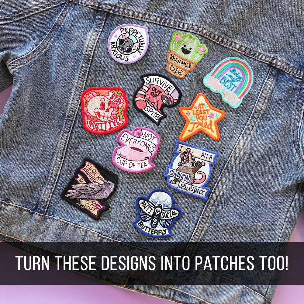 Irreverent Keychains - Survive Out of Spite (In-the-Hoop) - Image 3