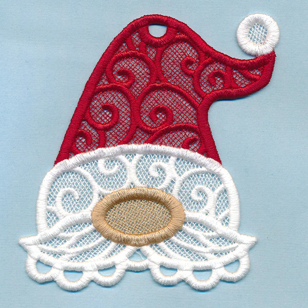 Jolly Ol' Gnome Ornament (Lace) - Image 8