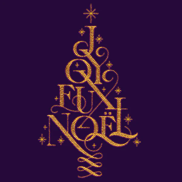 Joyeux Noel Christmas Tree - Image 3