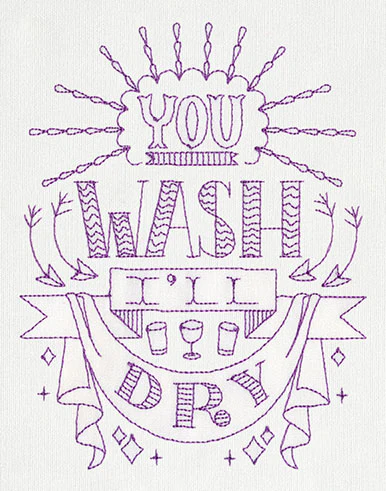 Kitchen Stitchin' - You Wash I'll Dry - Image 2
