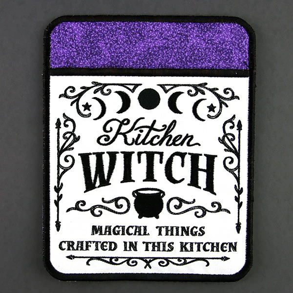 Kitchen Witch Magic Pot Holder (In-the-Hoop) - Image 2