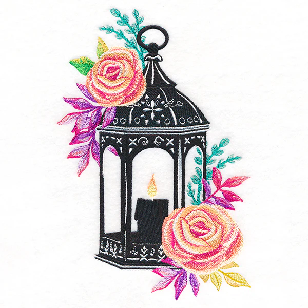 Lantern in Blooming Roses - Image 3