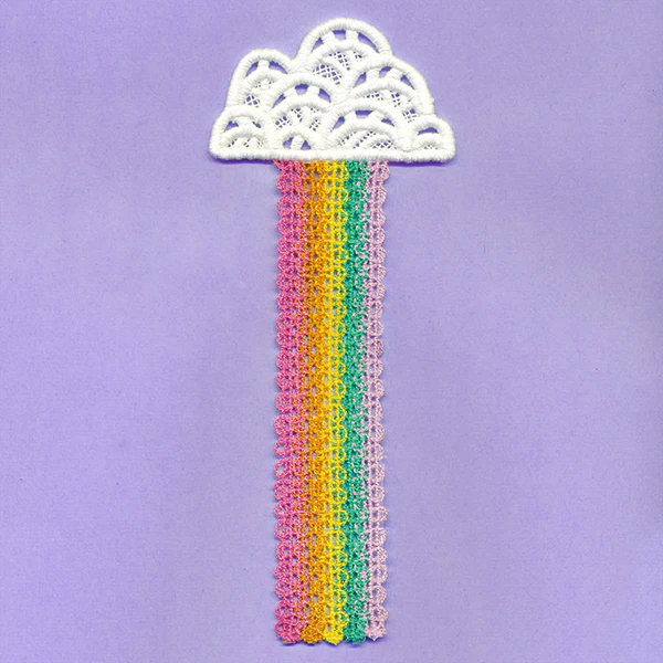 Literary Rainbow Bookmark (Lace)
