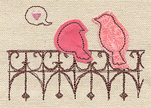 Lovebirds (Applique) - Image 2