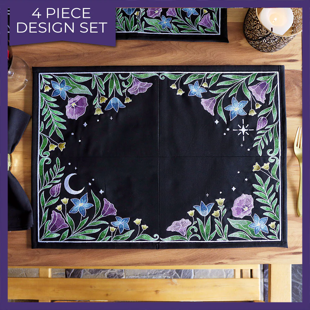 Lunar Blooms Placemat Set - Image 10