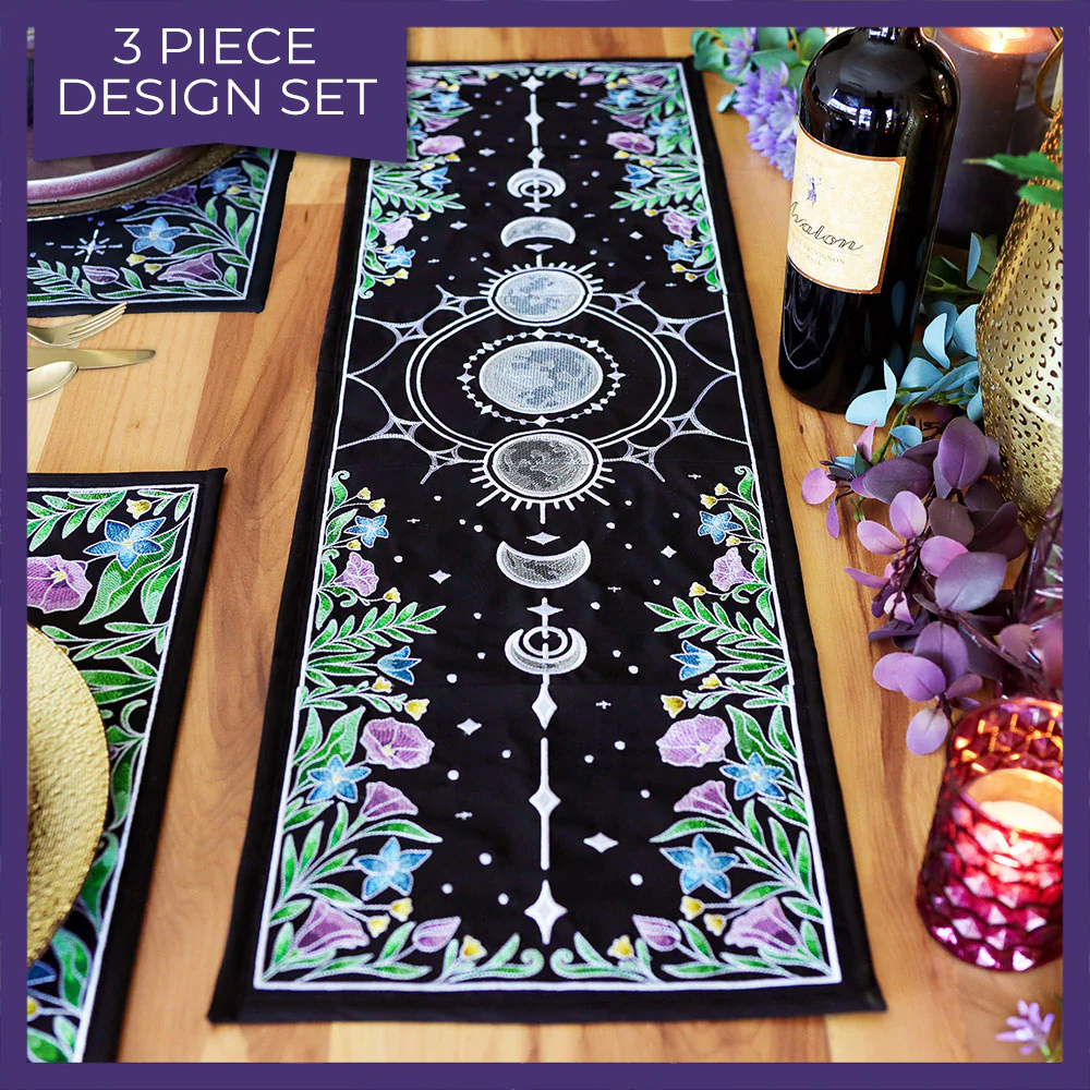 Lunar Blooms Table Runner Set - Image 9
