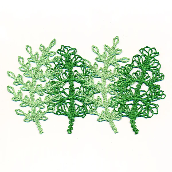 Lush Ferns Candle Wrap (Lace) - Image 2