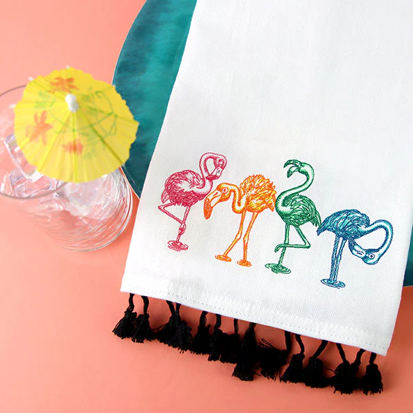 Made for Rainbows Silly Flamingo Border - Image 2
