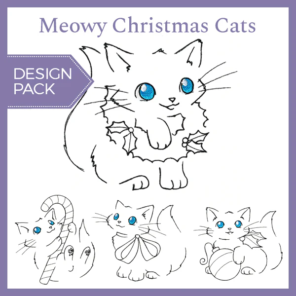 Meowy Christmas Cats (Design Pack) - Image 4
