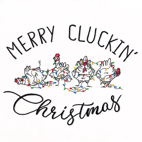 Merry Cluckin’ Christmas Chickens