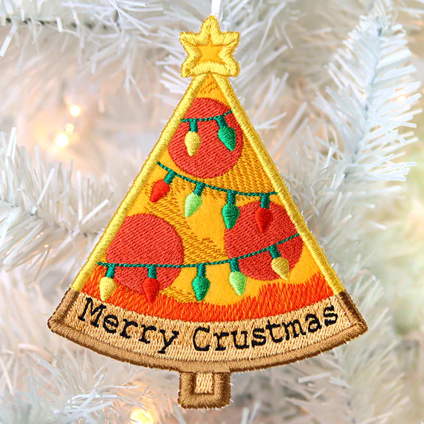Merry Crustmas Pizza Tree (Ornament)