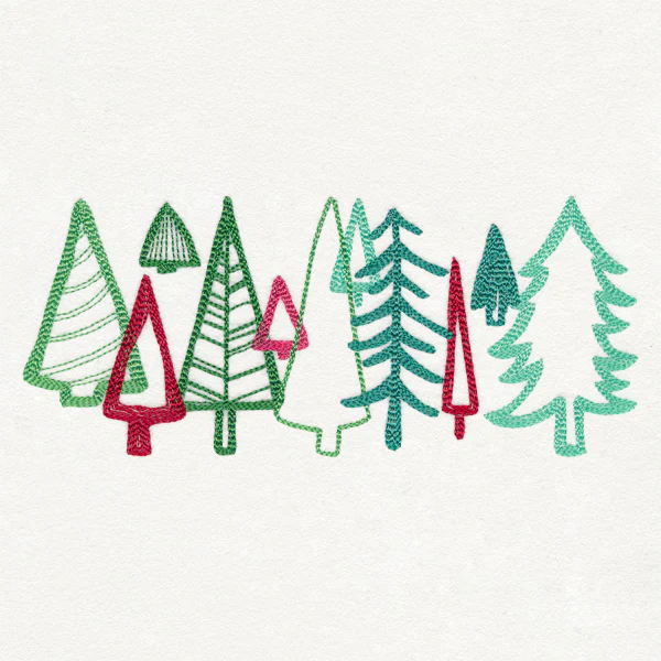 Merry Modern Tree Border - Image 4