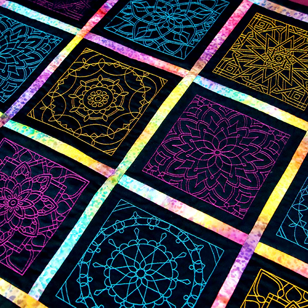 Mesmerizing Mandala Quilting Square 4 - Image 7