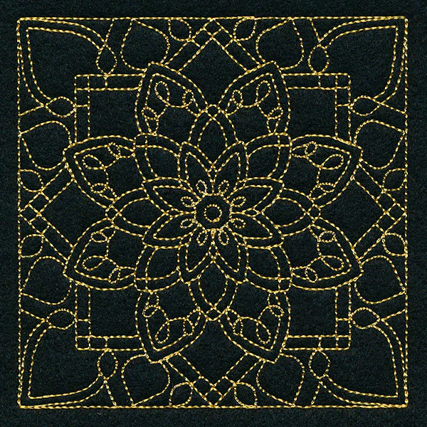 Mesmerizing Mandala Quilting Square 6 - Image 3