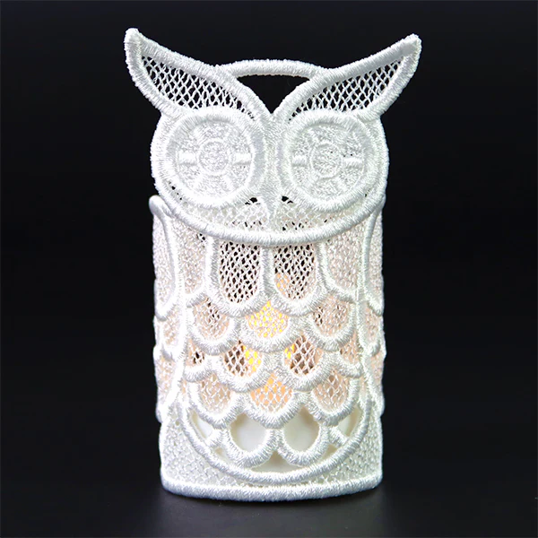 Mesmerizing Owl Candle Wrap (Lace) - Image 3