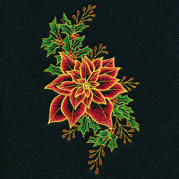 Midnight Poinsettia Blooms - Image 5