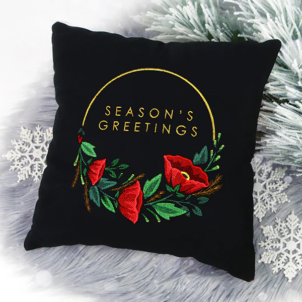 Modern Season's Greetings Wreath - Image 2