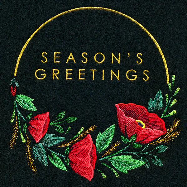 Modern Season's Greetings Wreath - Image 9