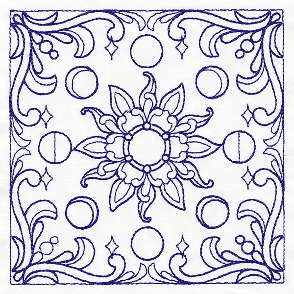 Moon Phases Quilting Square - Image 4