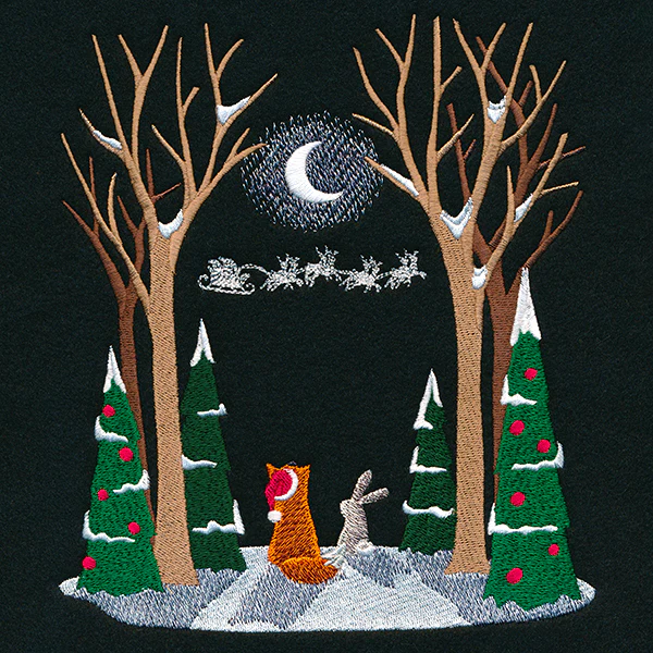 Moonlit Christmas Scene - Image 7