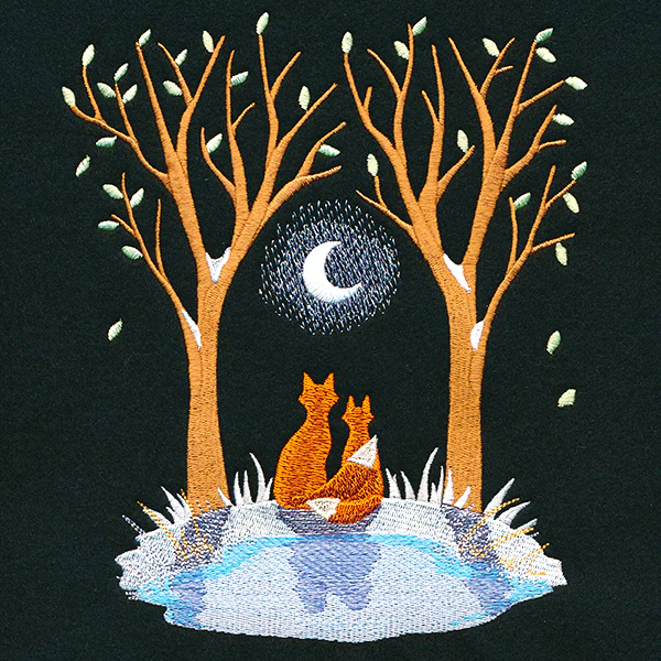 Moonlit Frost Scene