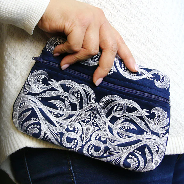 Moonlit Magic Lined Zipper Pouch (In-the-Hoop) - Image 9