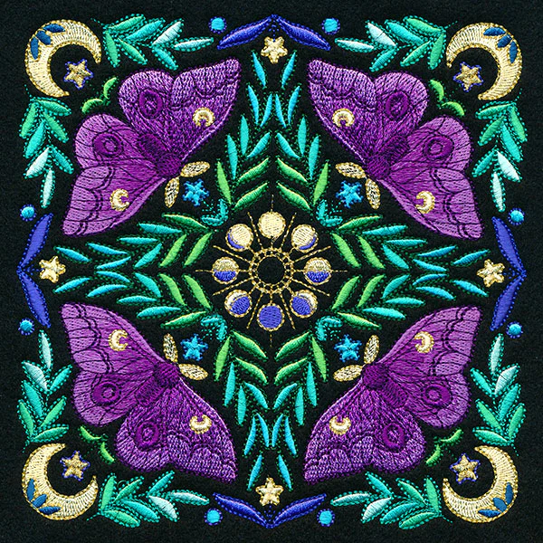 Moth Kaleidoscope Square - Image 3