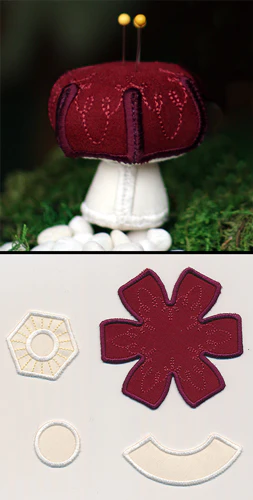 Mushroom Pincushion (Stuffed) - Image 2