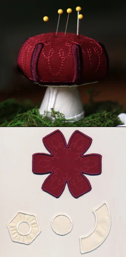 Mushroom Pincushion (Stuffed) - Image 3