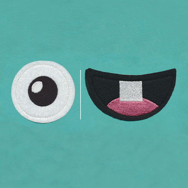 Noggin Nanimals - Monster Face (Applique) (Split) - Image 2