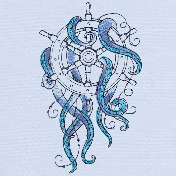 Ocean Blue - Ship Wheel - Image 2