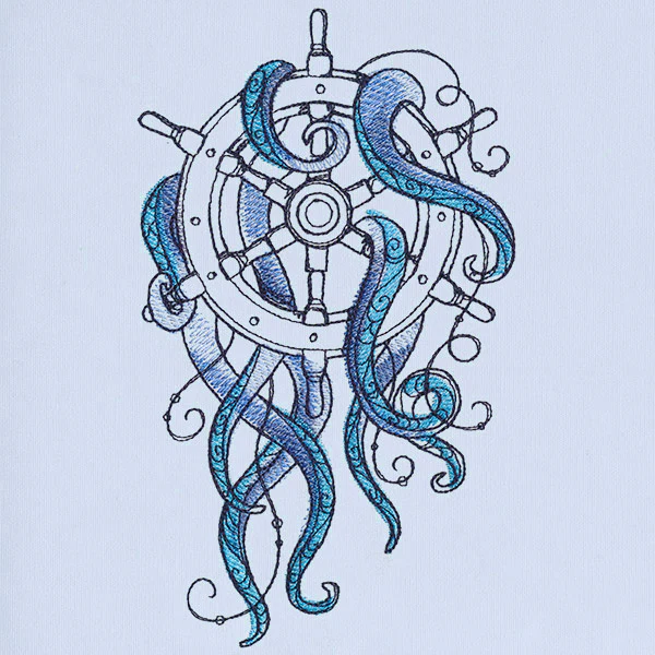 Ocean Blue - Ship Wheel - Image 3