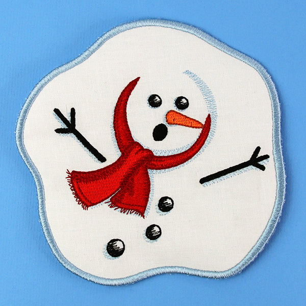Oh Ho Ho No Melting Snowman Coaster (In-the-Hoop) - Image 3