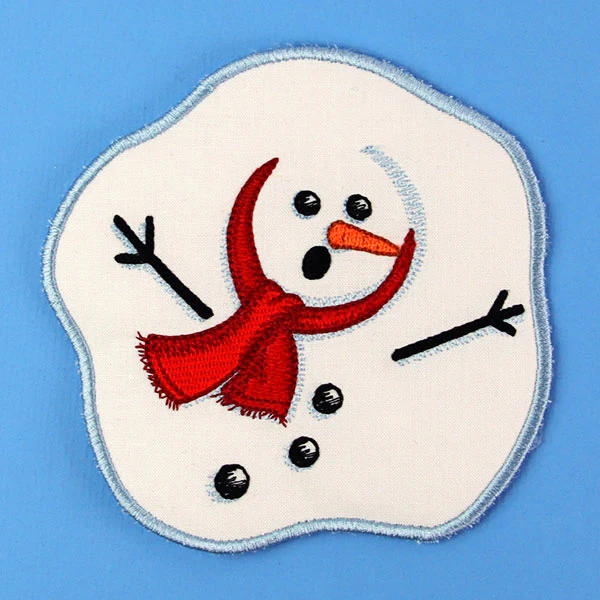 Oh Ho Ho No Melting Snowman Coaster (In-the-Hoop) - Image 5