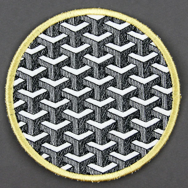 Optical Illusion Circle Coaster 3 (In-the-Hoop)