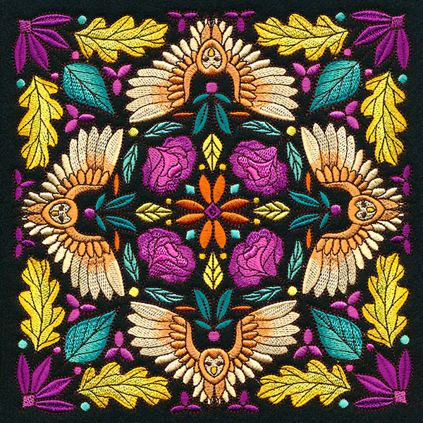 Owl Kaleidoscope Square - Image 13