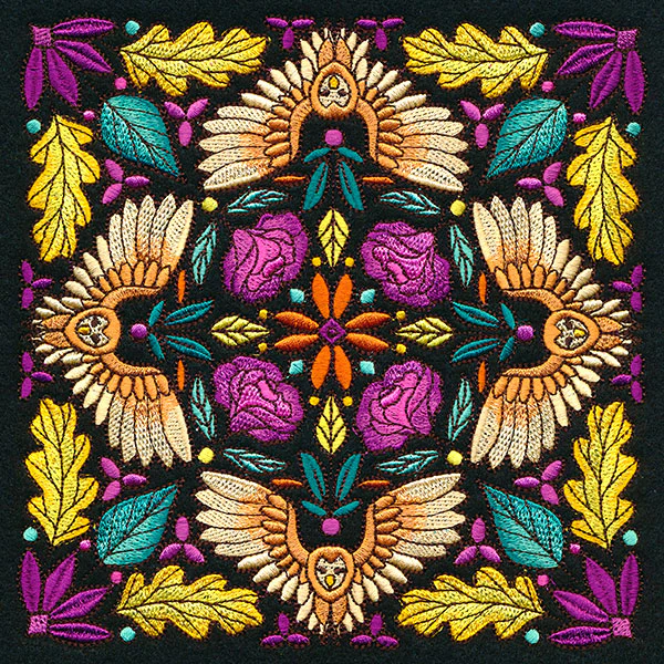 Owl Kaleidoscope Square - Image 4