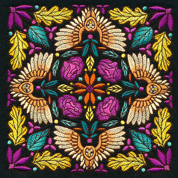 Owl Kaleidoscope Square - Image 7