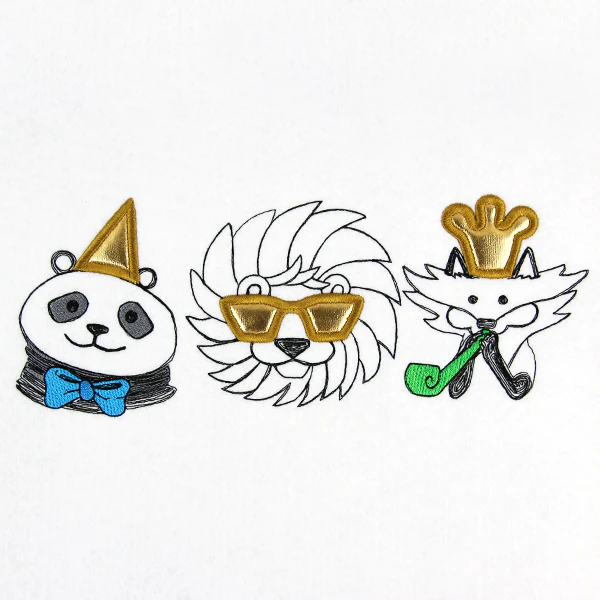 Party Animal Trio (Applique) - Image 5