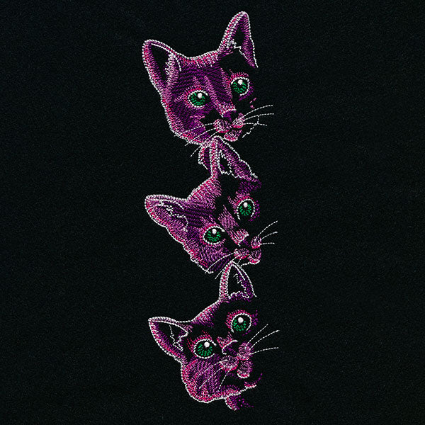 Peeking Cats Trio - Image 3
