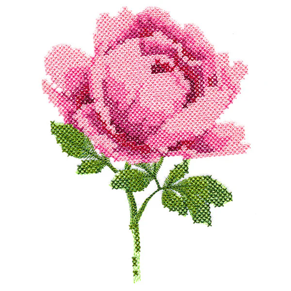Peony in Pixels (Cross Stitch) - Image 6