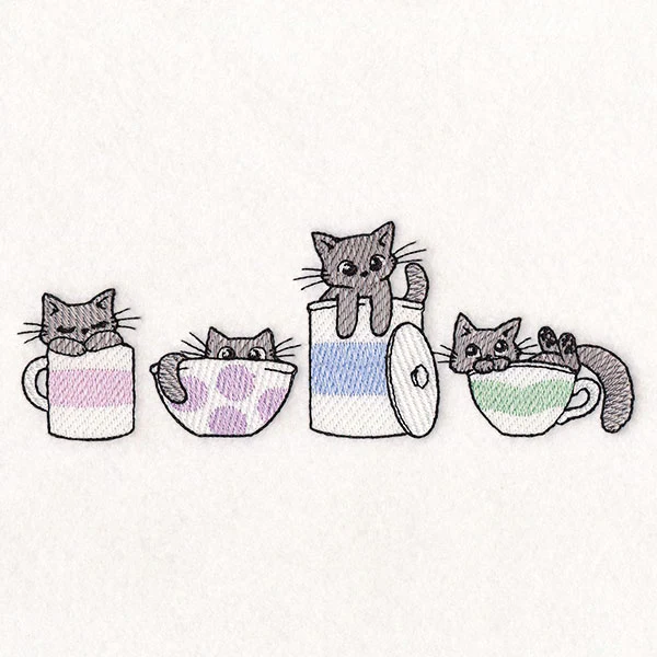 Playful Kitchen Kitty Border - Image 7