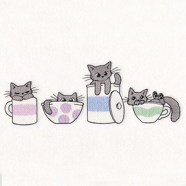 Playful Kitchen Kitty Border - Image 9