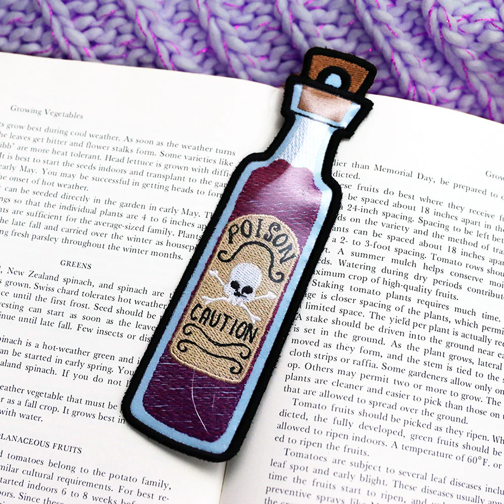 Poison Bottle Bookmark (Vinyl Applique) - Image 2