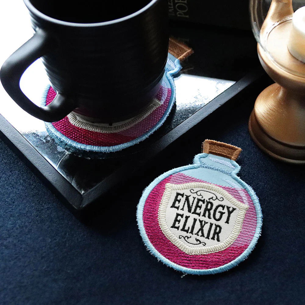 Potion Coaster - Energy Elixir (In-the-Hoop) - Image 2