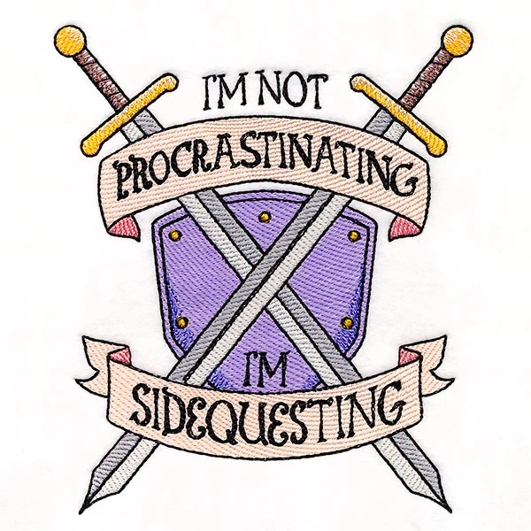 Procrastinating and Sidequests Shield - Image 3