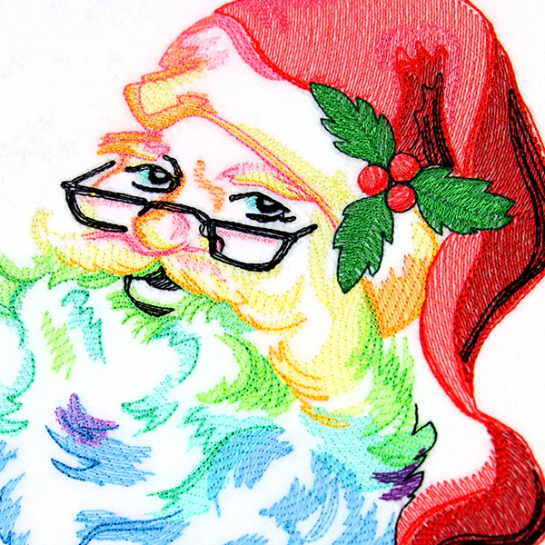 Rainbow Christmas Santa - Image 8